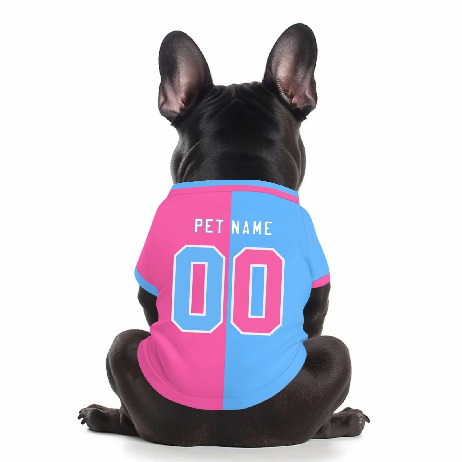 Customized Dog T-Shirt with Number, Personalized Dog Football Shirt, Breathable & Quiack Dry Football Jersey Gym Shirt for Large Medium Small Dogs & Cats — image 1