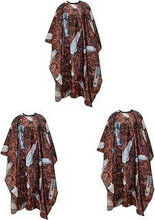 فوميز. 3 قطع من اكسسوارات الحلاقة، رداء لمصففي الشعر، رداء صالونات التجميل، بدلة للجسم للحلاق، شال للرقبة، ثوب صالون، رداء حلاق، شال لصبغ الشعر، شال لتغطية الجسم، سلسلة شعر ملونة