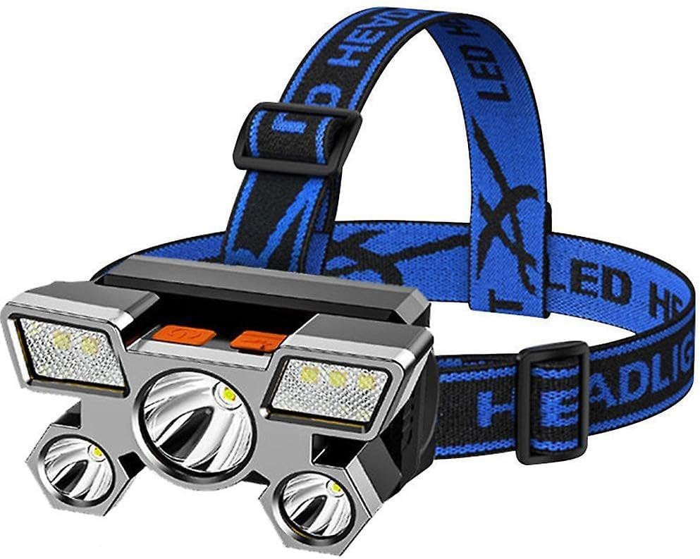 Care 4 COB LED Rechargeable Waterproof Headlamp for Camping, Running, Fishing, Hiking & Repairing | USB Charge & Portable Headlight Torch (Silver, 9 cm, Rechargeable)-image-8