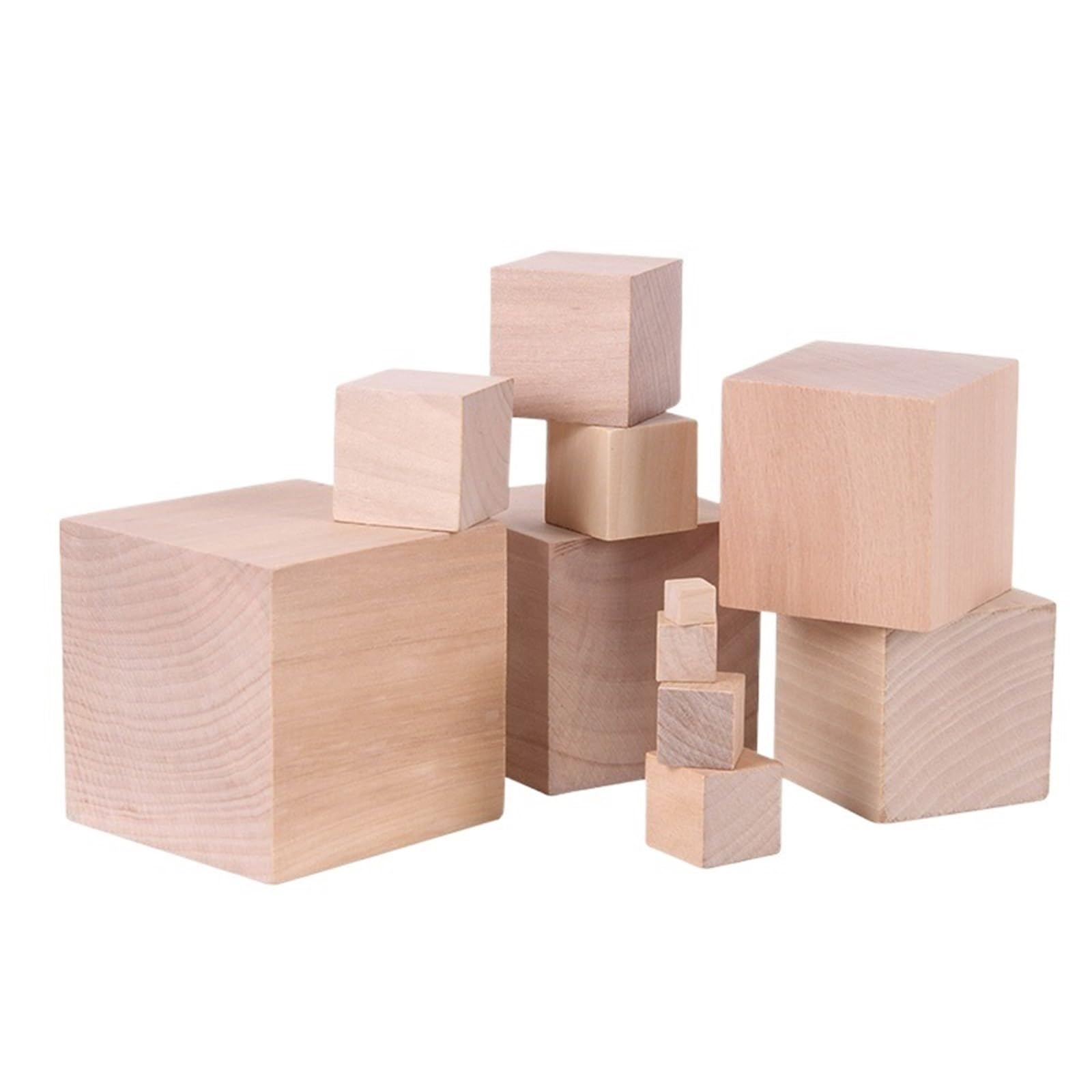 200 cubos de madera 10 mm for construir modelos bricolaje, decoración del hogar, material artístico o piezas didácticas Para Manualidades