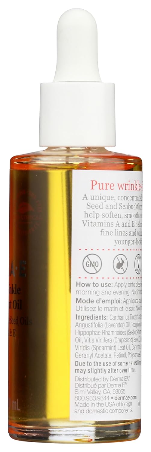 Derma-E Anti-Wrinkle Treatment Oil Unisex Treatment 2 oz