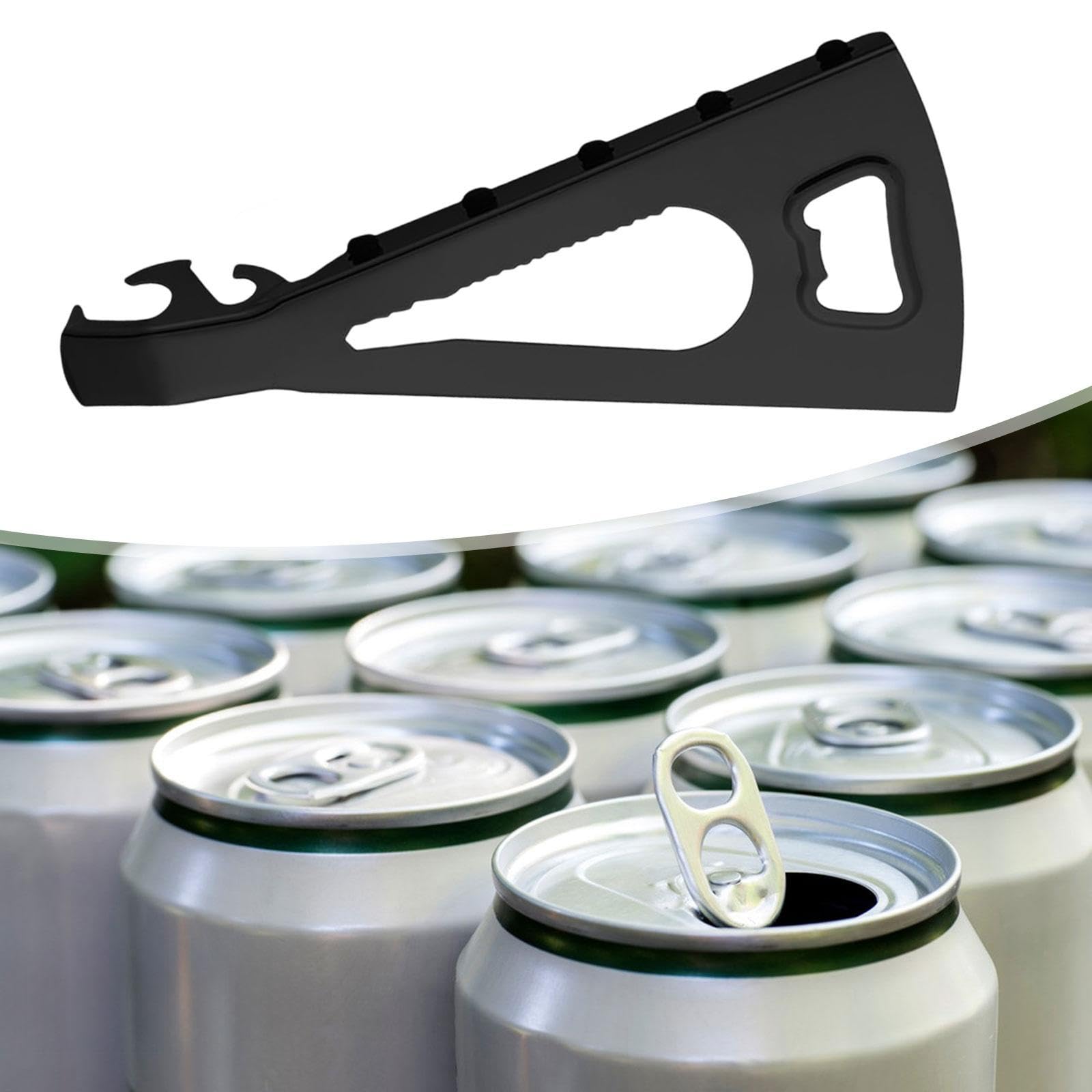 Lid Opener Gripper Jar Opener Manual Screw Remover Nonslip Multifunctional Bottle Opening for Outdoor Drinks Lid Canning Jars, Black