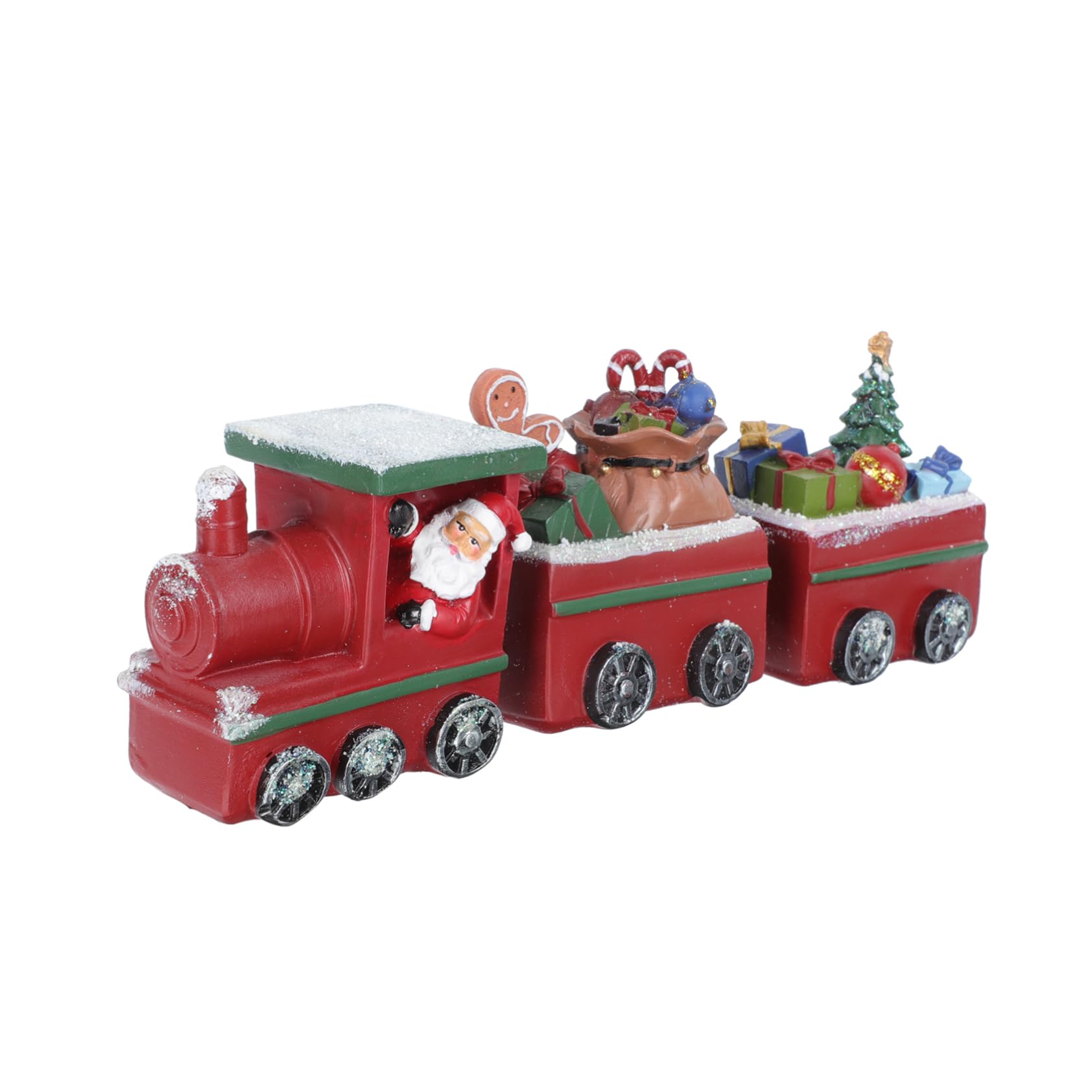 NOLITOY 1 Pc Decoración Navideña Adorno De Coche De Navidad Estatua De Tren De Navidad Decoración De Tren De Vacaciones Tren Festivo Mini Tren Sombrero De Copa Niño Pequeño Familiar Resina
