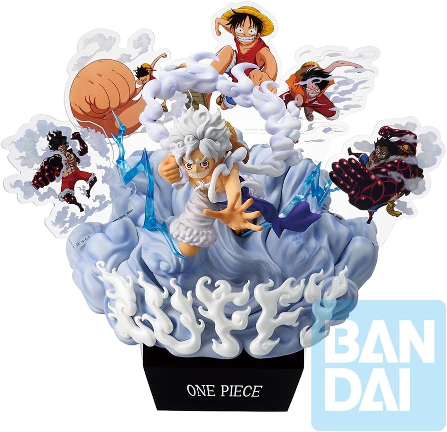 Ichibansho Figure - One Piece - Monkey D. Luffy Gear 5 Ondimension (Memories of Adventure and The Shipping Route The Future) Collectible Statue