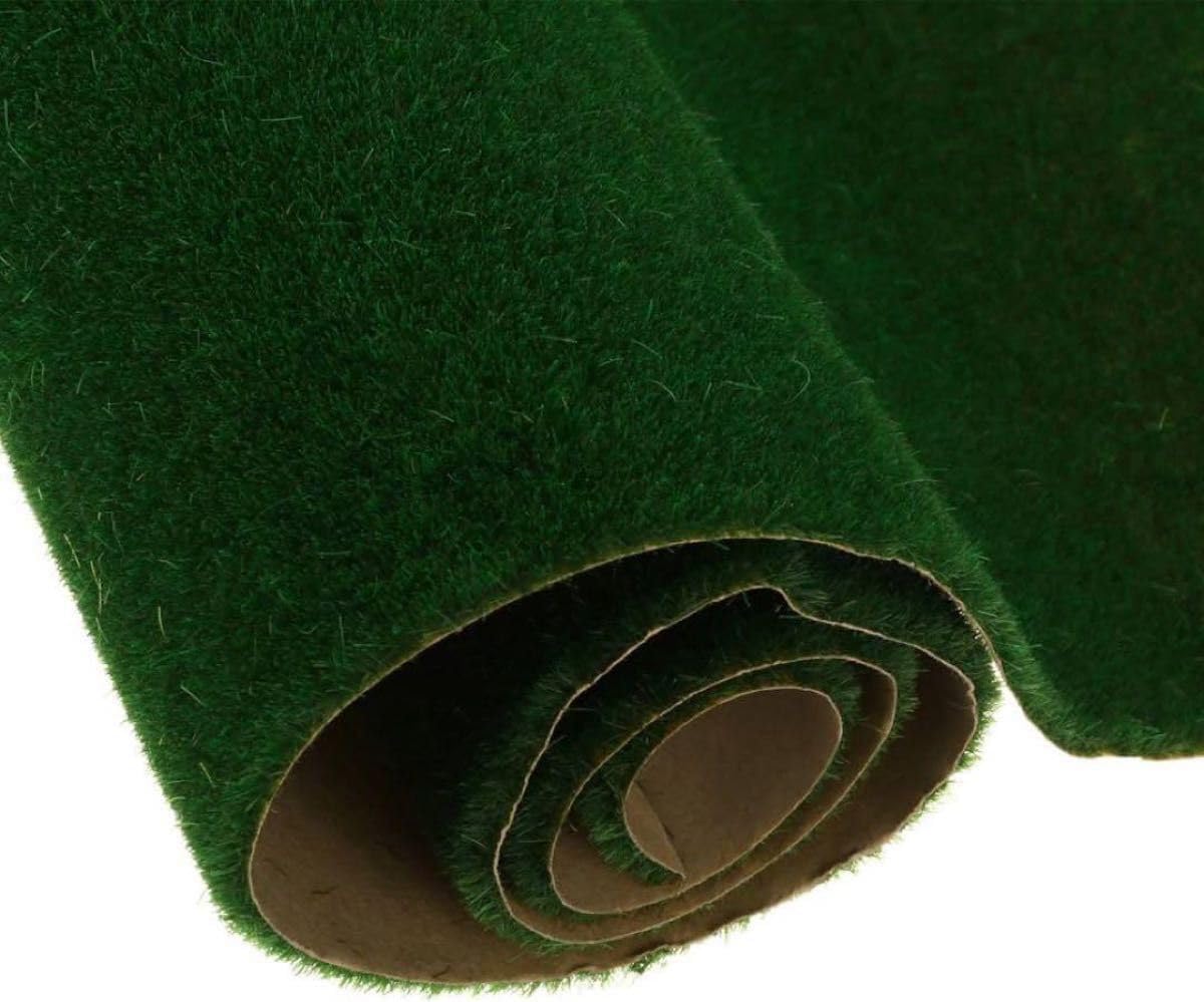人工芝生風 グラスマッ トグリーン インテリア DIY 3枚 グリーンマット 紙マット 工作 図工