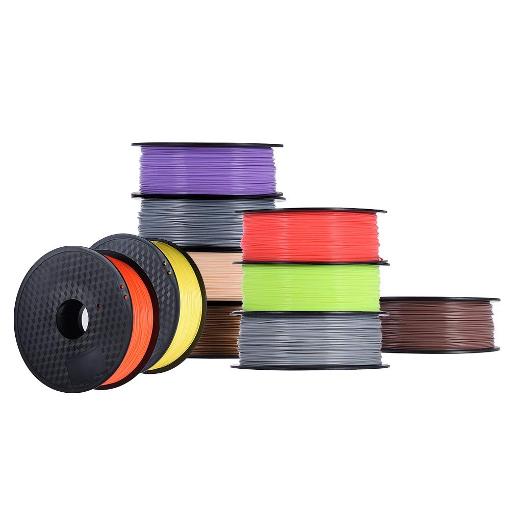 PLA-Filament für 3D-Drucker, 1 kg/Rolle 1,75 mm, für MakerBot Anet 3D-Drucker, 17 Farben optional braun