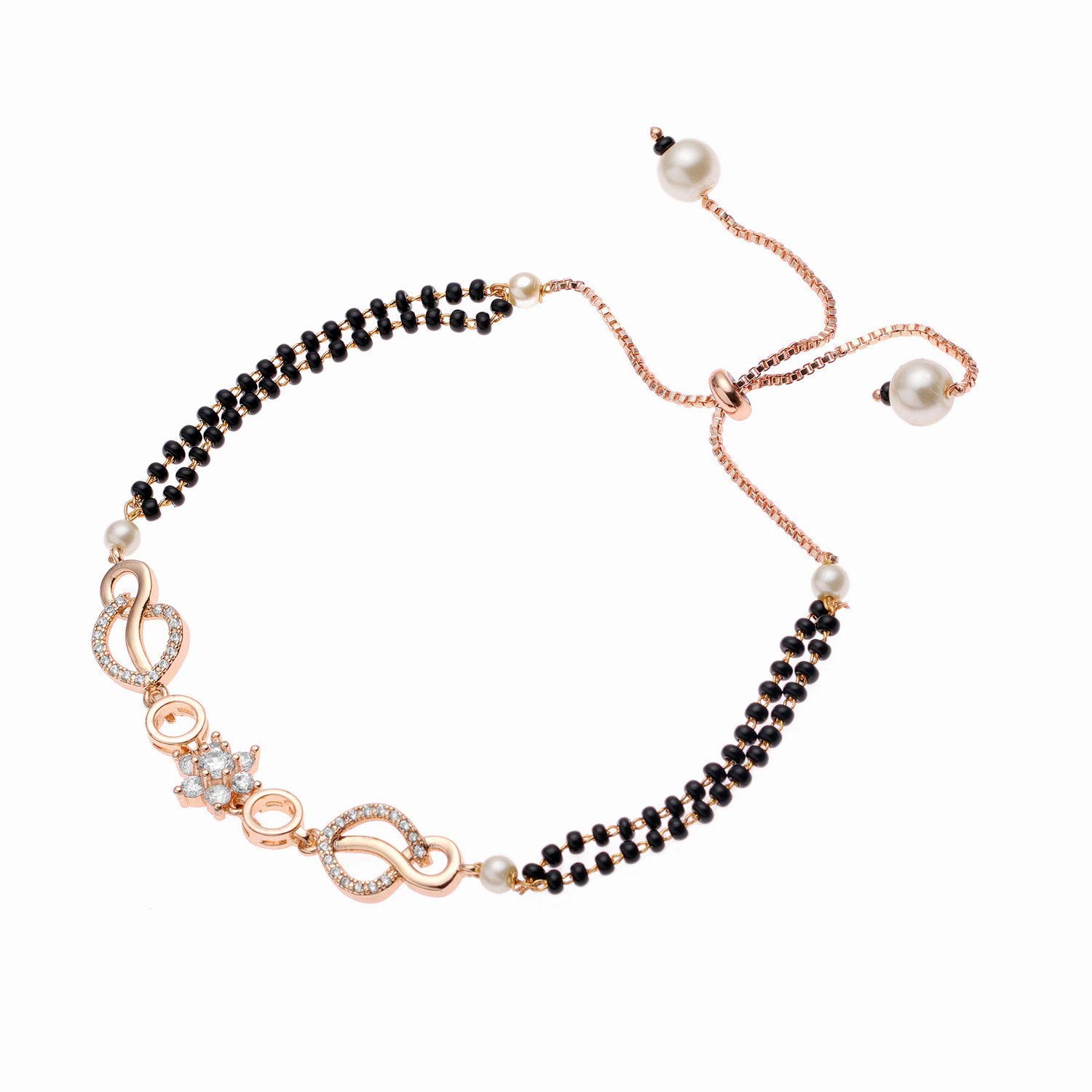 PZMO Brass Women Arififcial Hand Mangalsutra Bracelet OMJ-11