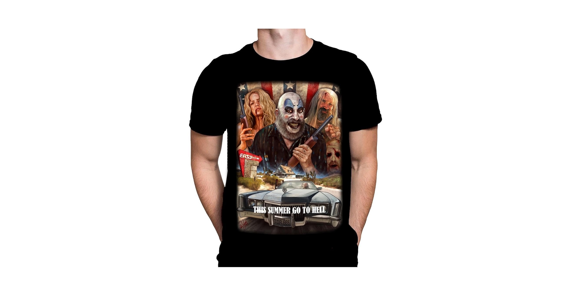 Amazon.com: Wild Star Hearts Go to Hell Devil's Rejects Mens