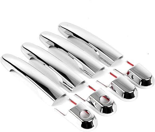 Miniatura 3 de Dreamseek 8 unids cubierta de manija de puerta para Hyundai Tucson 2004 2005 2006 2007 2008 2009 2010 exterior ABS moldeado protector cromo Trim