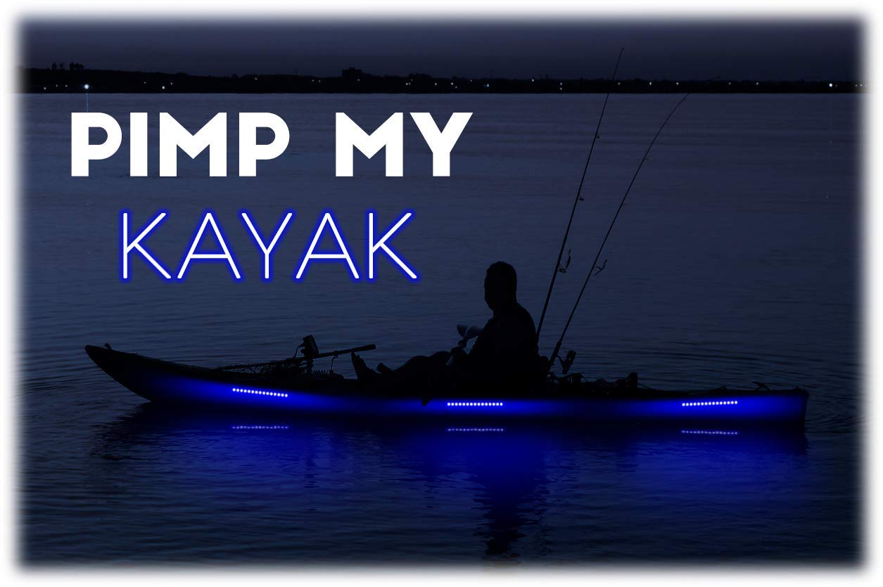 Green Blob Outdoors Pimp My Kayak Complete LED Lighting Kit with Battery and Charger Included - Do i