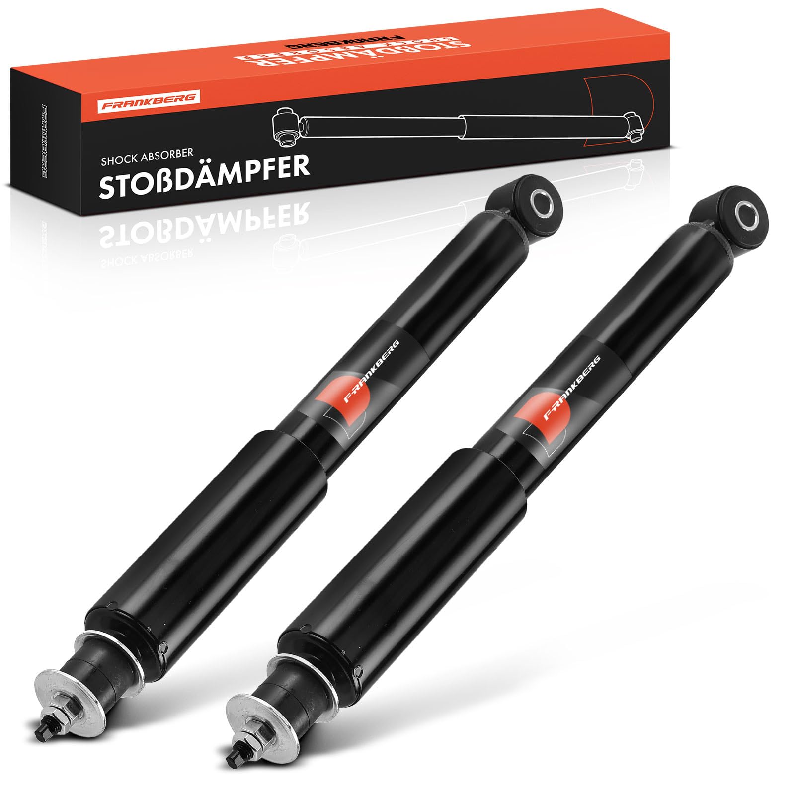 Frankberg 2x Ammortizzatori per sospensioni Ammortizzatori per telaio Anteriore sinistro destro 403mm Pressione del gas Compatibile con Jimny Veicolo fuoristrada Chiuso SN 1998-2025 343287, 4160081A11
