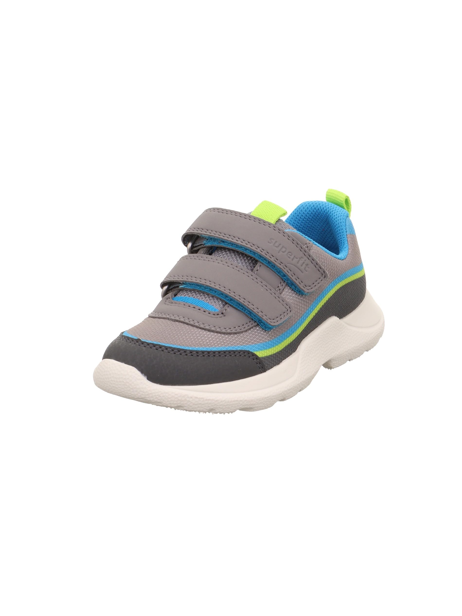 Superfit Boys' Rush Trainers, Grey Turquoise 2000, 6 UK Child