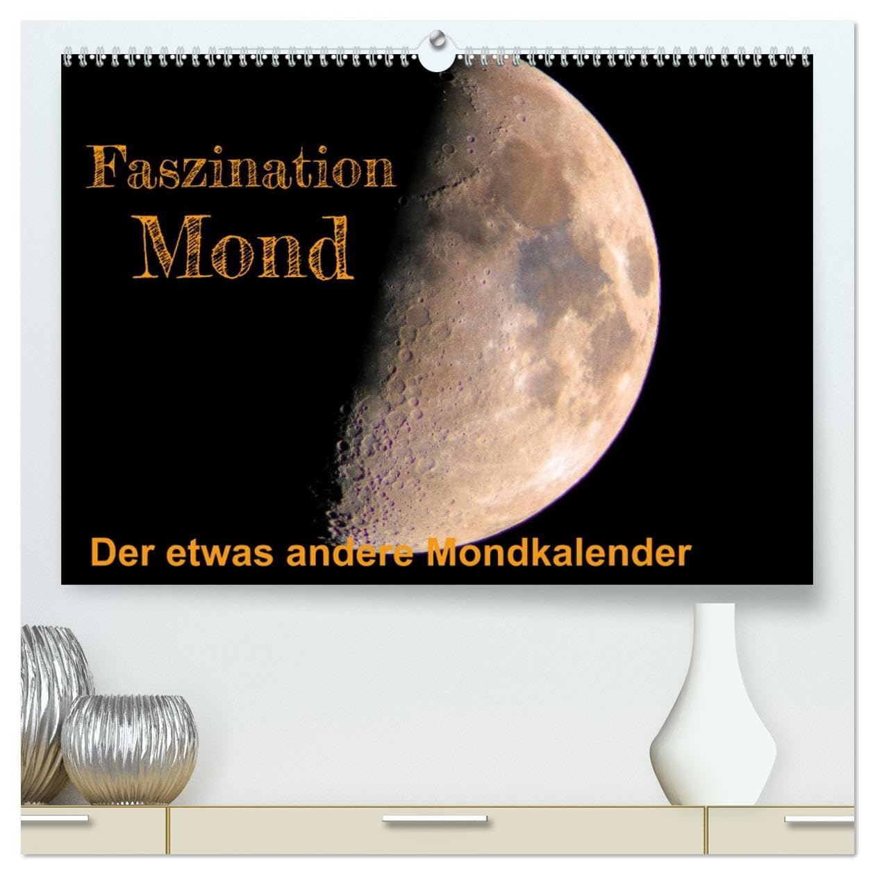 Faszination Mond - der etwas andere Mondkalender (hochwertiger Premium Wandkalender 2026 DIN A2 quer), Kunstdruck in Hochglanz: Viele Menschen sind ... schönen Mondfotos erfreuen. (CALVENDO Natur)