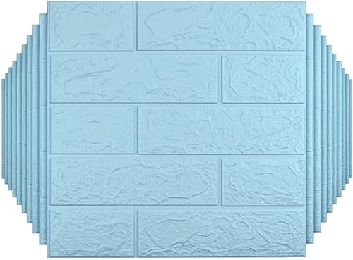 Miniatura 10 de Paneles de pared 3D, cobertura de 14.5 pies cuadrados, adhesivo imprimible con paneles de pared de espuma de polietileno autoadhesivos impermeables