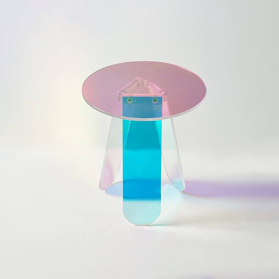 取付無料！オーロラ ホログラム 韓国風アクリル円形ミニサイドテーブル✨ 楽天市場】「PAPERGARDEN」 オーロラサイドテーブル ○送料込