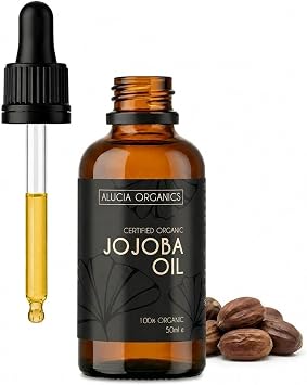 Certified 100% Pure Organic Jojoba Oil for Face, Hair, Body & Nails, 50ml
