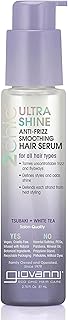 GIOVANNI 2chic Ultra-Shine Anti-Frizz Smoothing Hair Serum, 2.75 oz – All Hair Types, Dual Taming Complex of Tsubaki Seed ...