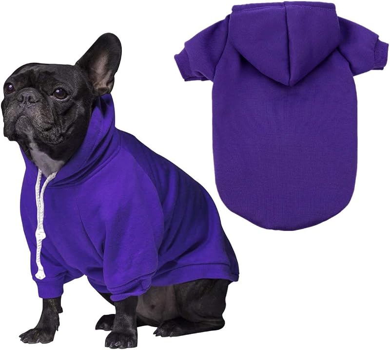 Moletom com Capuz para Cães Grandes em Poliéster Roxo PICKUPIK – Tamanho XXL