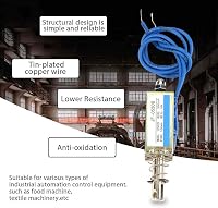 Hapivida JF-0530B Elektromágneses Szolenoid 12V 300mA 5N Húzó-Toló Típusú Lineáris Mágnes Ipari Automatizáláshoz - Kék 2