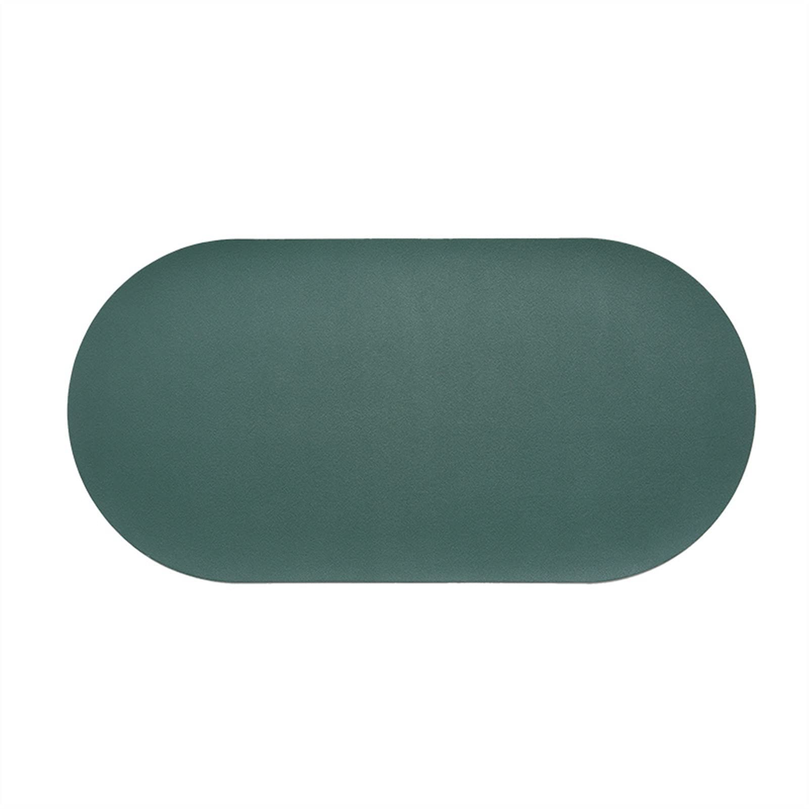 Set de table en cuir 4PCS étanche pour table ovale anti-brûlante et oléophobe