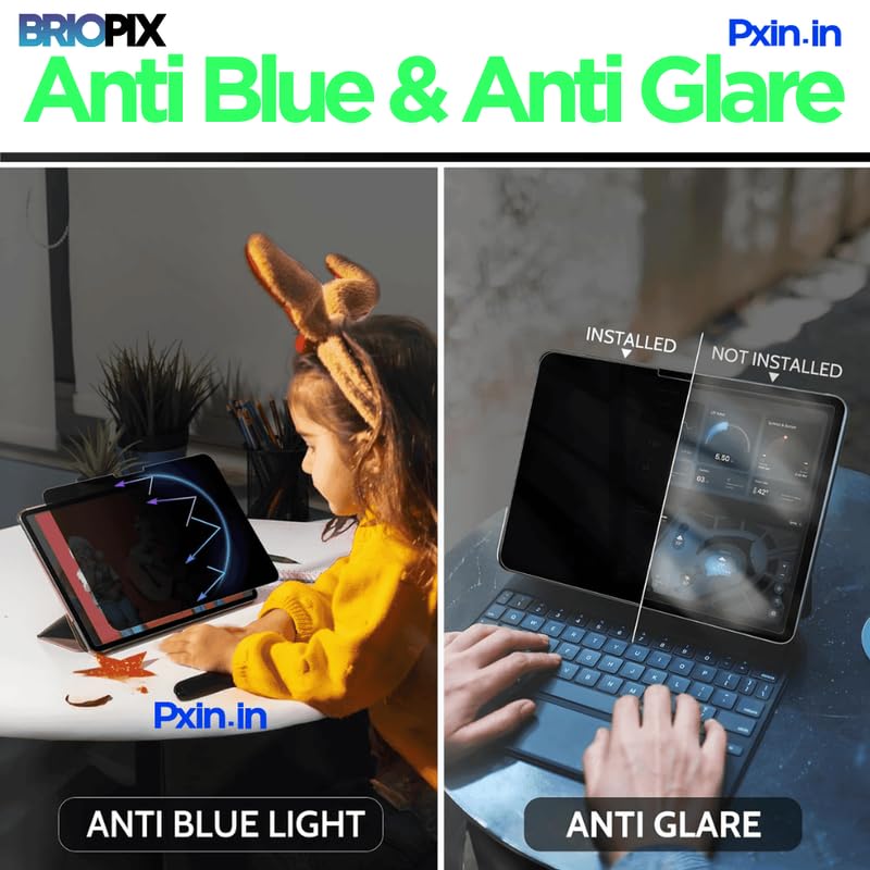 Image of Pxin Tablet Privacy Screen Guard compatible with VIVO Pad5 | Anti Glare | Reduces blue light | 360 degree anti-spy | Eye Protection