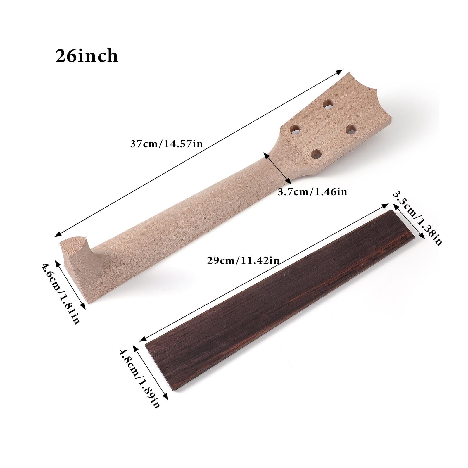 Ukulele-Bausatz, Bauen Sie Ihren eigenen Gitarrenbausatz,Ukulele-Kit mit Installationswerkzeugen und Montageanleitung - -Ukulele-Hals-Installationswerkzeuge zum Bau Ihrer eigenen Ukulele