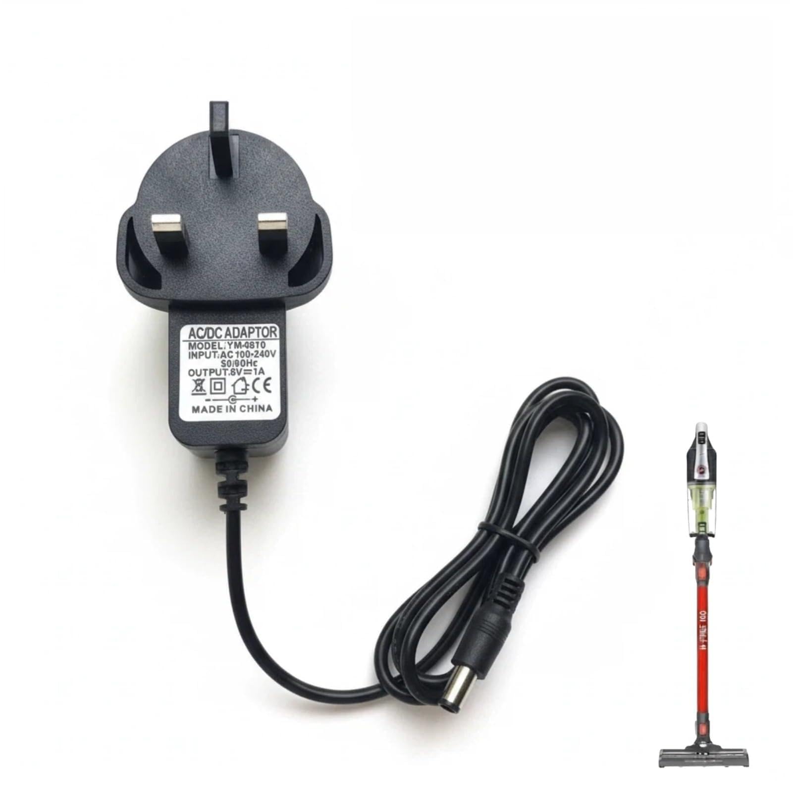 [LZS-FR] 26V 0.5A Replacement Charger Compatible with Hoover H-Free 100/200/500/700/800 Series, Power Adapter Mains Plug for HF122GH HF222MPT HF522UPT HF522BH (2m Cable, UK Plug)