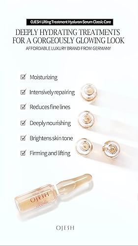 Miniatura 3 de OJESH Suero de tratamiento de elevación de ácido hialurónico clásico 0.6, hidratantes, antienvejecimiento, reafirmante y levanta, ilumina el tono de