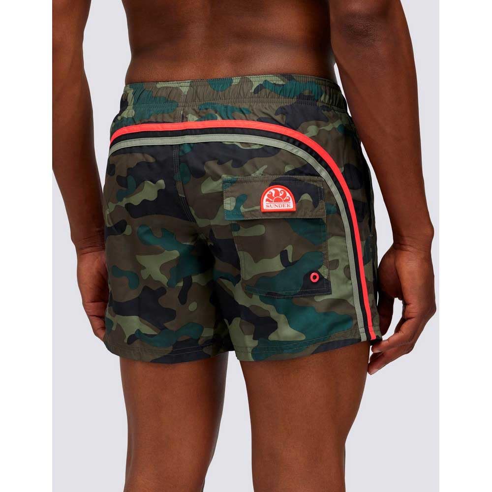 SUNDEK M504Bdta100 Elastic Waist 14'' Boardshort col.Verde Acqua Blue Blue Grass 01