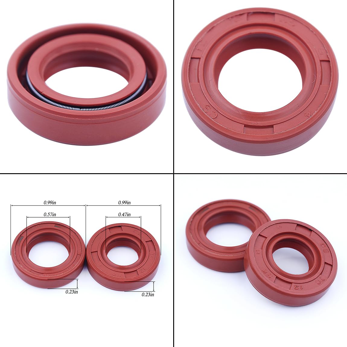 Kit paraolio per fasce elastiche albero motore 39 mm, per motore Per HONDA Gx31, /