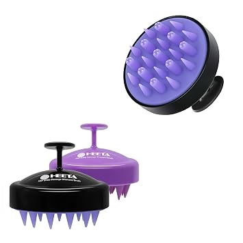 HEETA 3-Pack Hair Scalp Massager Shampoo Brush with Hair Scalp Massager Brush Bundle