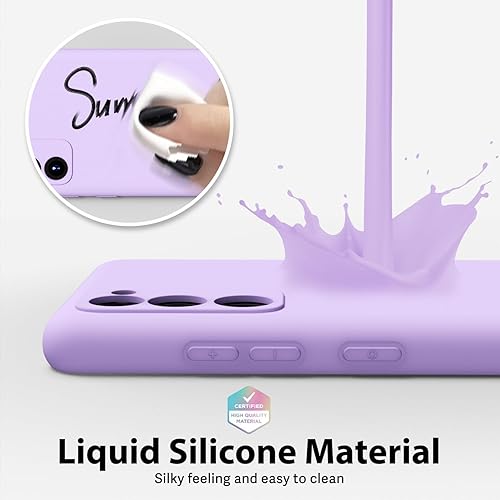 Miniatura 4 de oakxco Funda para teléfono Samsung Galaxy S20 FE 5G de silicona líquida, bonita funda delgada delgada de goma suave TPU lisa de gel liso