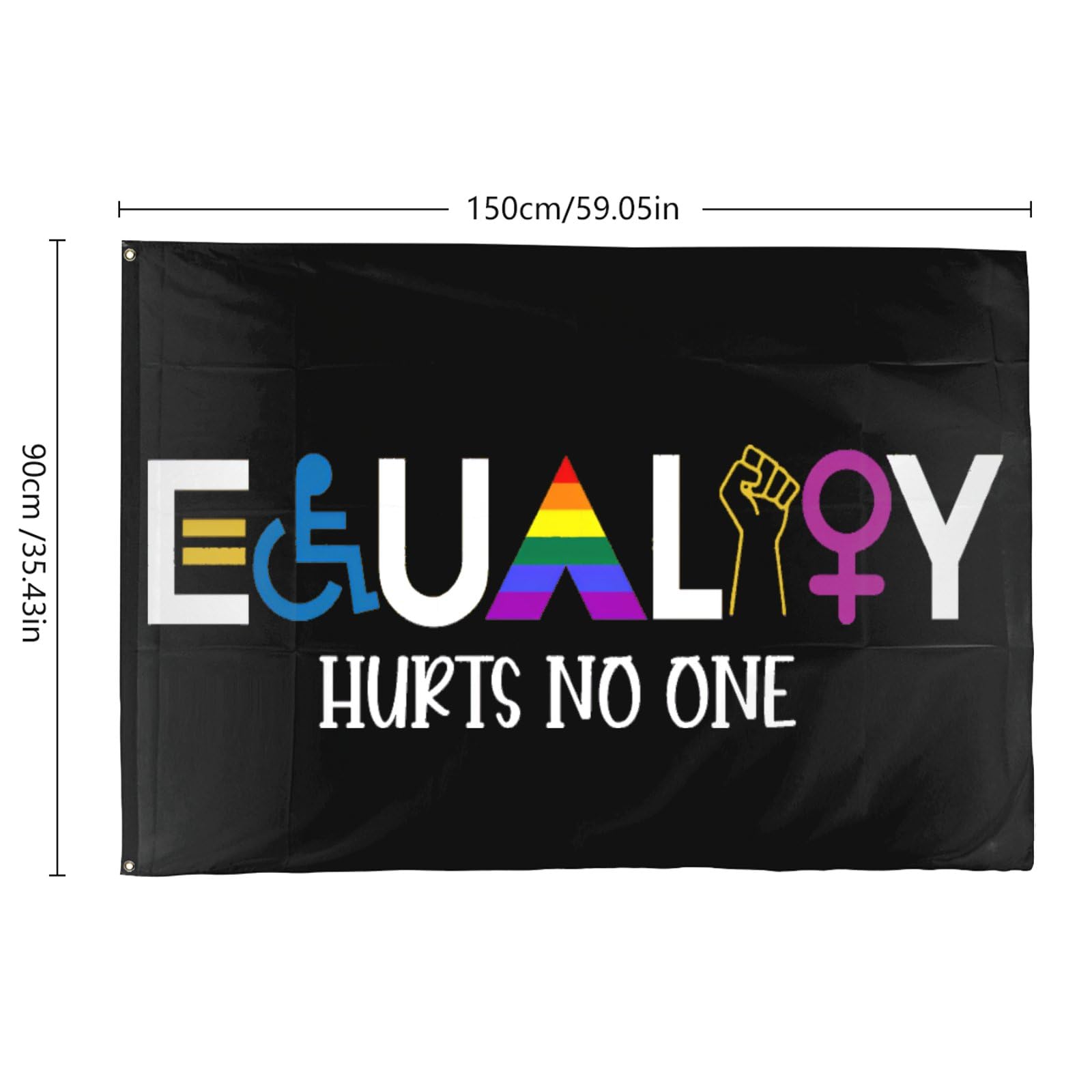 Equality Hurts No One Decorative Bannerfor Dorm Room Stuff