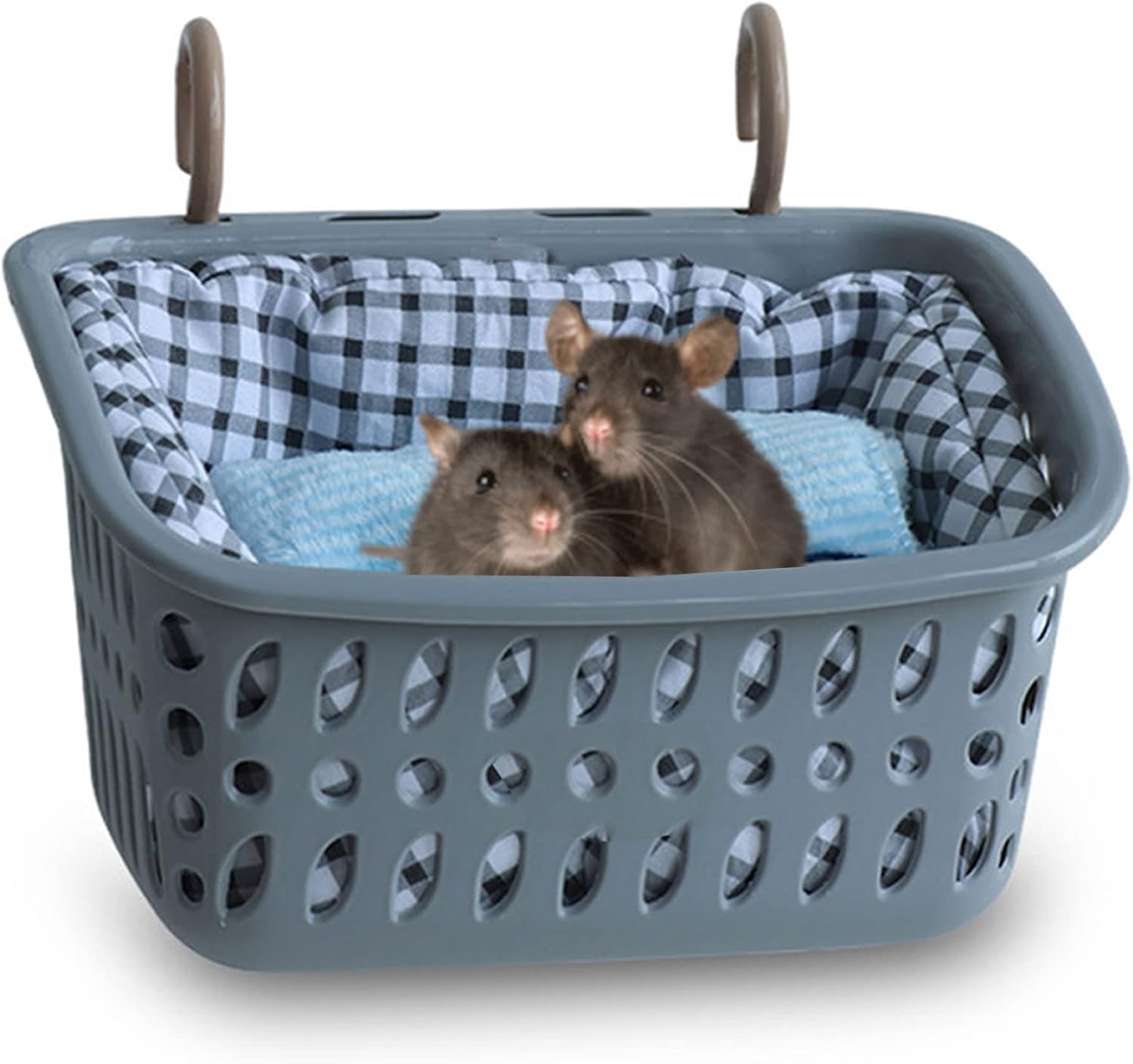 JWShang Cama de rata, hamaca de rata, cama cálida, accesorios y hábitats de jaula de ratas, alfombrilla extraíble de nido de animales pequeños para hámster, deslizador de azúcar, rata