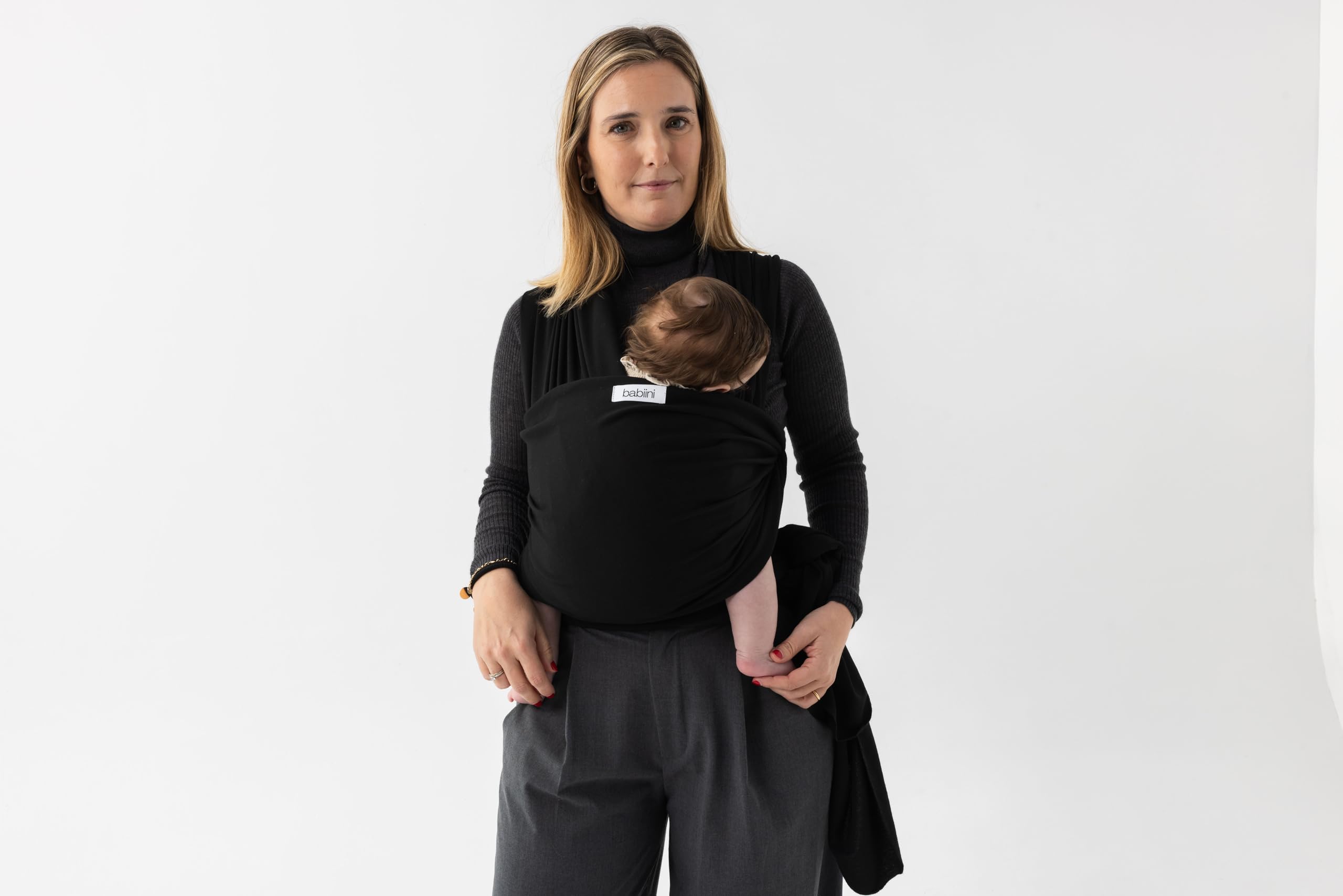 Fular Portabebés Recién Nacidos, Ajustable y Elástico, Ergonómico y Transpirable, Ideal para Porteo de Bebés de 3.2kg - 12kg – Fácil de usar, Manos Libres y Lavable a Máquina