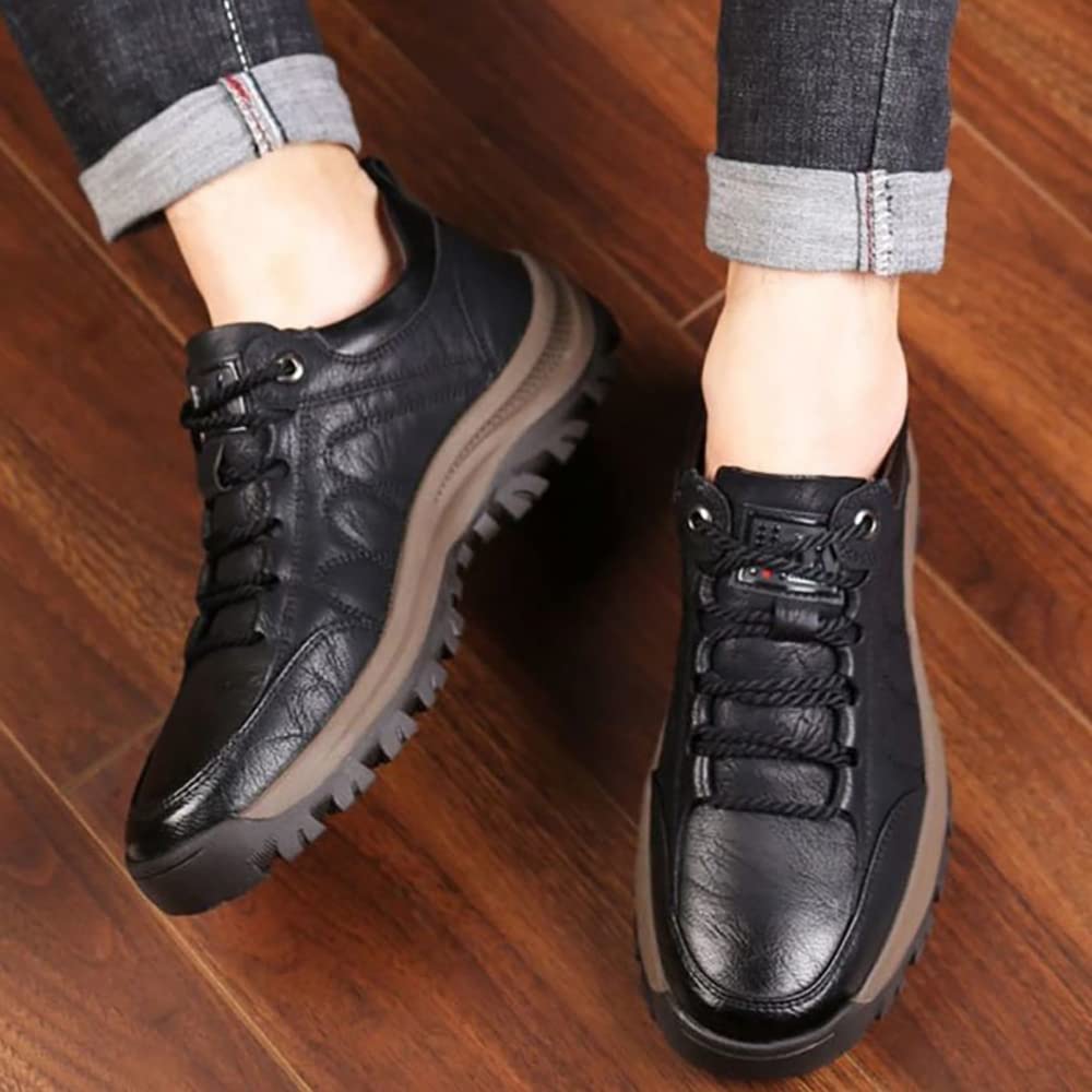 Zapatos para Caminar con dones para Hombre Zapatos Cómodos con ELA Antideslizante para el czado para Caminatas y Caminatas