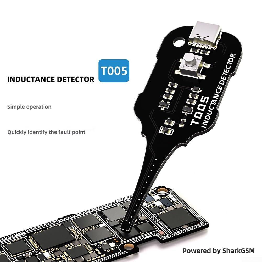 Probador de inductancia portátil XA5 para placas base y fuentes de alimentación, para herramienta de inducción electromagnética para pruebas rápidas de bobinas e inductores y detección de fallas (azul