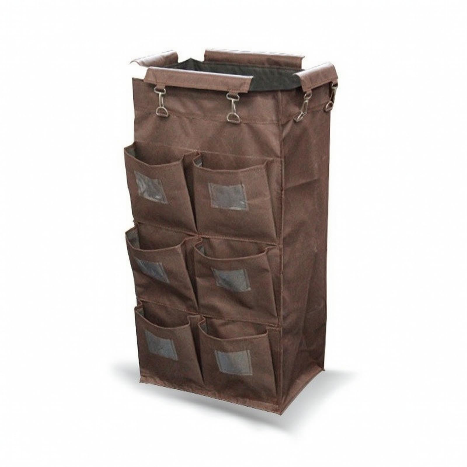 Baoblaze Custodia per Carrello Portabiancheria in, Borsa per Biancheria A Doppio Lato con 6 Piccole Tasche, Altezza 85 Cm
