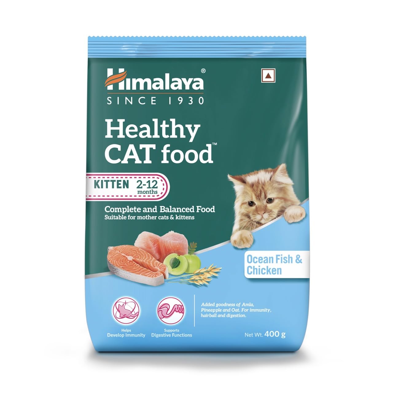 Himalaya Healthy Cat Food | Ocean Fish and Chicken | Mother and Kitten | 400g-image-1