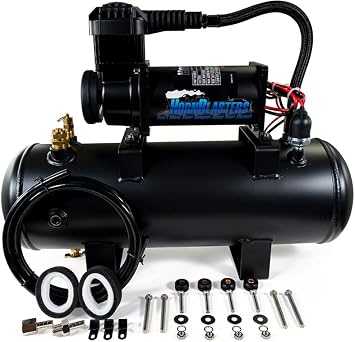HornBlasters 228H 2-Gallon 150 PSI All-In-One Air Source Unit - 12 Volt - For trucks, cars, and SUV's