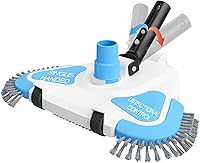 Vista 10 de Cabezal de aspiradora de piscina mejorado con mango giratorio de control de dirección, resorte de mantenimiento estable, aspiradora de piscina