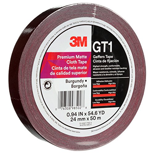 Image of 3M 98502 Tape GT1 24 mmx50 M 11 mil, Burgundy