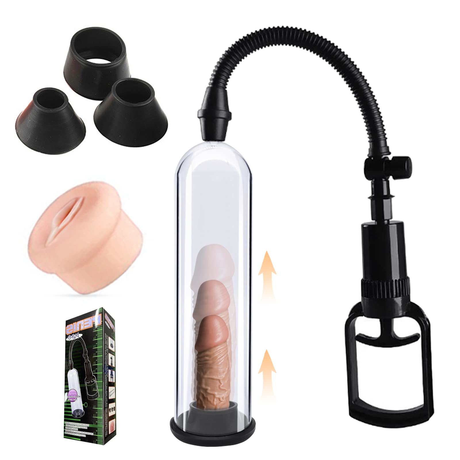 band-aid pussy Penis Pump Masturbator Sex Toys,Vacuum Pump for Penis Enlargement,Penis Pumps with Masturbator Pussy & Penis Pump Cuff,Penis Extender Erection Aid for Penis Lengthening & Potency Training : Amazon.co.uk: Health & Personal Care