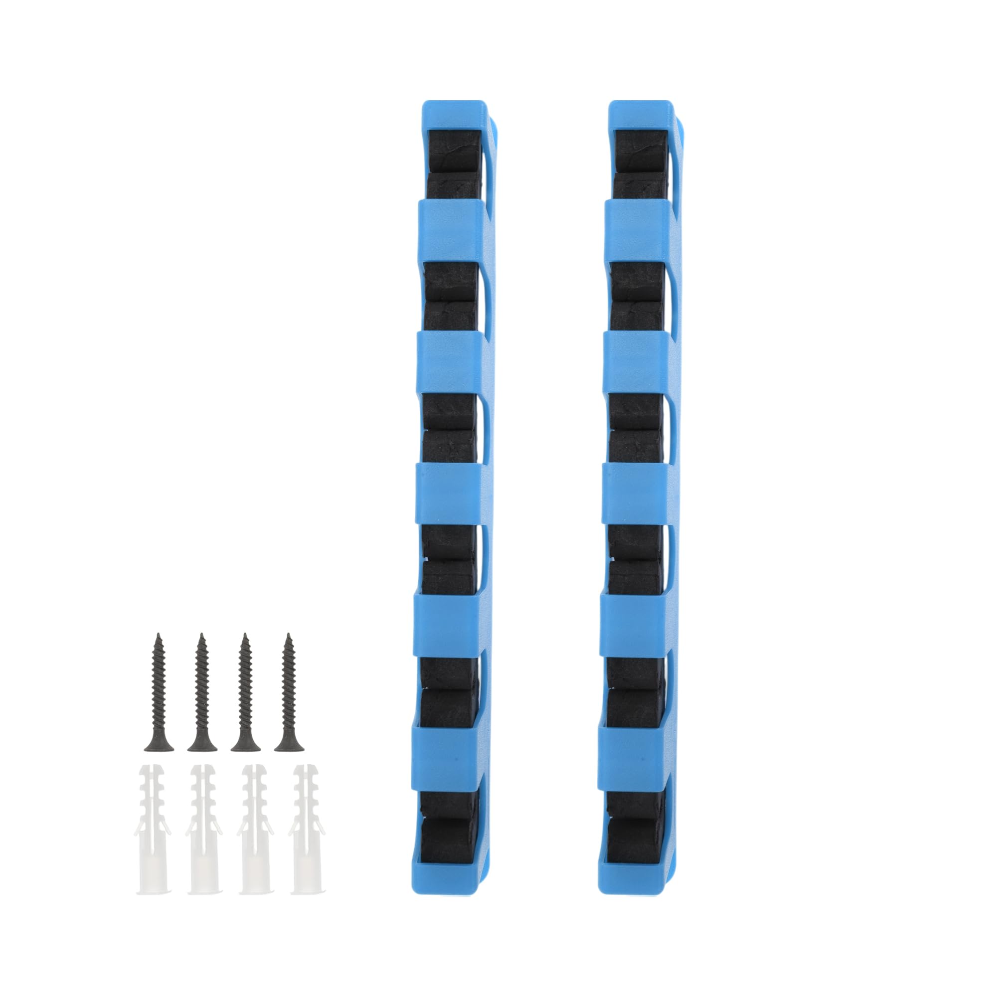 CAPASTEC 1 Set Fishing Rod Holder, Horizontal Fishing Pole Holder, Rod Holders for Wall, Fishing Pole Holders for Garage Boats, Blue