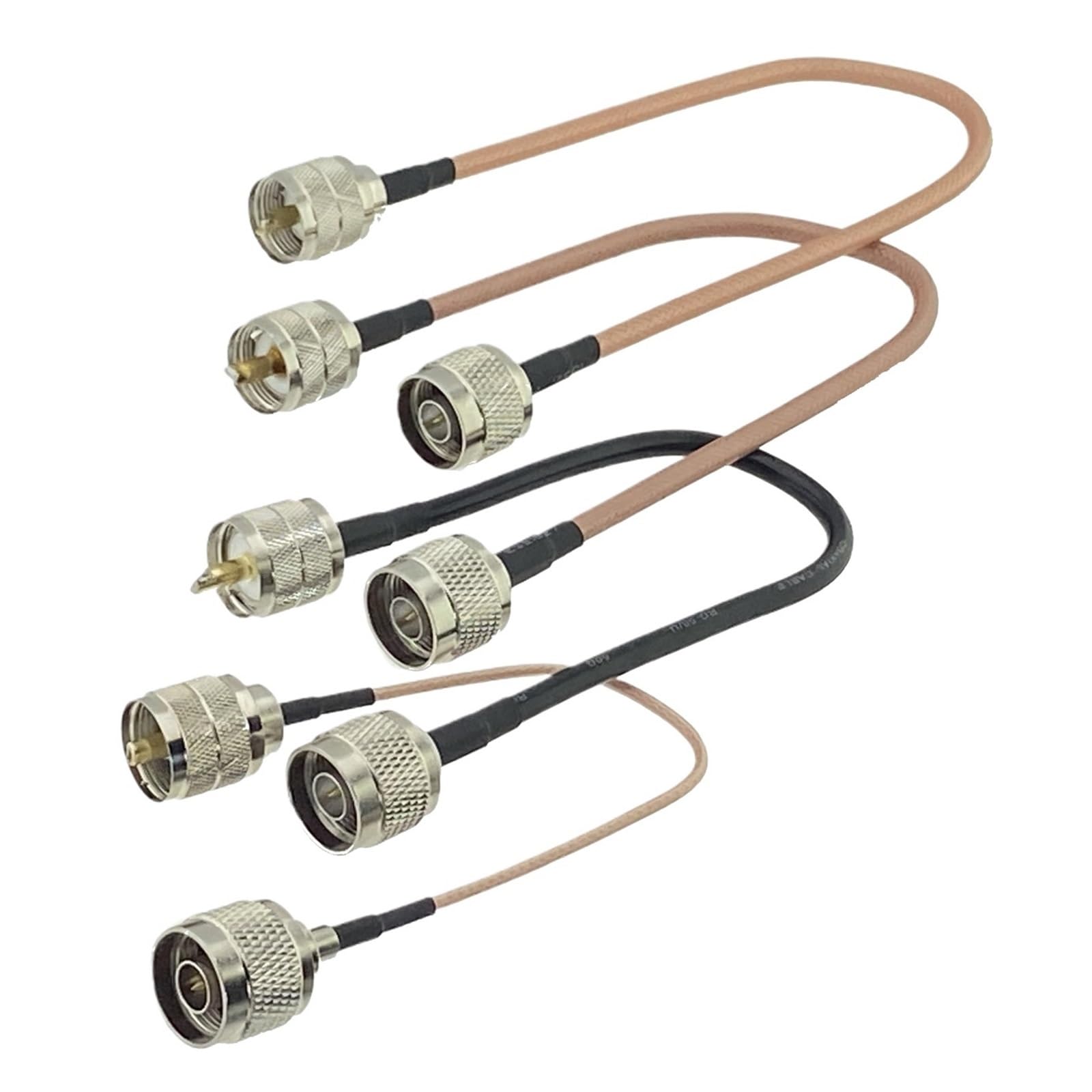 RG316 RG58 RG142 RG400 UHF PL259 A N RF Convertitore Coassiale Connettore Pigtail Jumper Cavo Dritto 6 pollici ~ 20M FJH-04(RG142 PL259 to N M,10FT (3M))