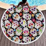 Versátil: se puede usar como toalla de playa, playa, toalla de baño, manta de picnic, esterilla de yoga, mantel, cortina de ventana, tapiz, tapiz, alfombra de pared, alfombra de playa, alfombra de playa, etc.