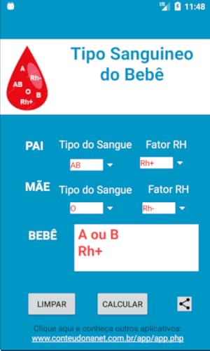 Tipo Sanguíneo do Bebê