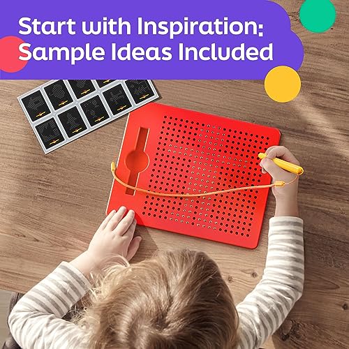 image for AYNAT FUN Magnetic Drawing Board for Kids & Toddlers with Beads and Ma