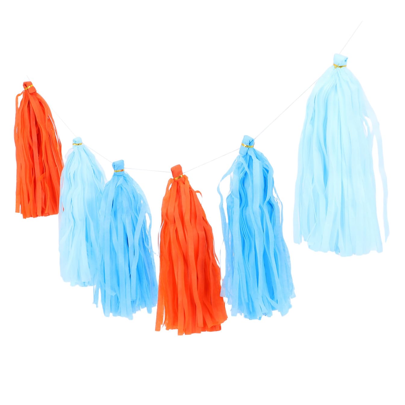 Guirnalda de borlas de papel Mipcase de colores para paneles decorativos de celebraciones