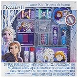 Disney Frozen 2 - Townley Girl Super Sparkly Cosmetic Beauty Makeup Set For Girls with Clips, Press On Nail, Lip Gloss, Nail Stickers, Lip Balm, Nail Gems and Mirror For Parties, Sleepovers & Makeovers